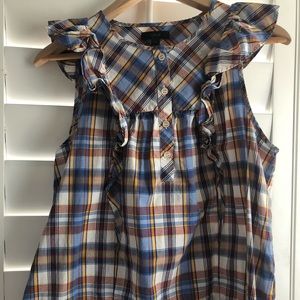 J.Crew Cotton Plaid Top 4